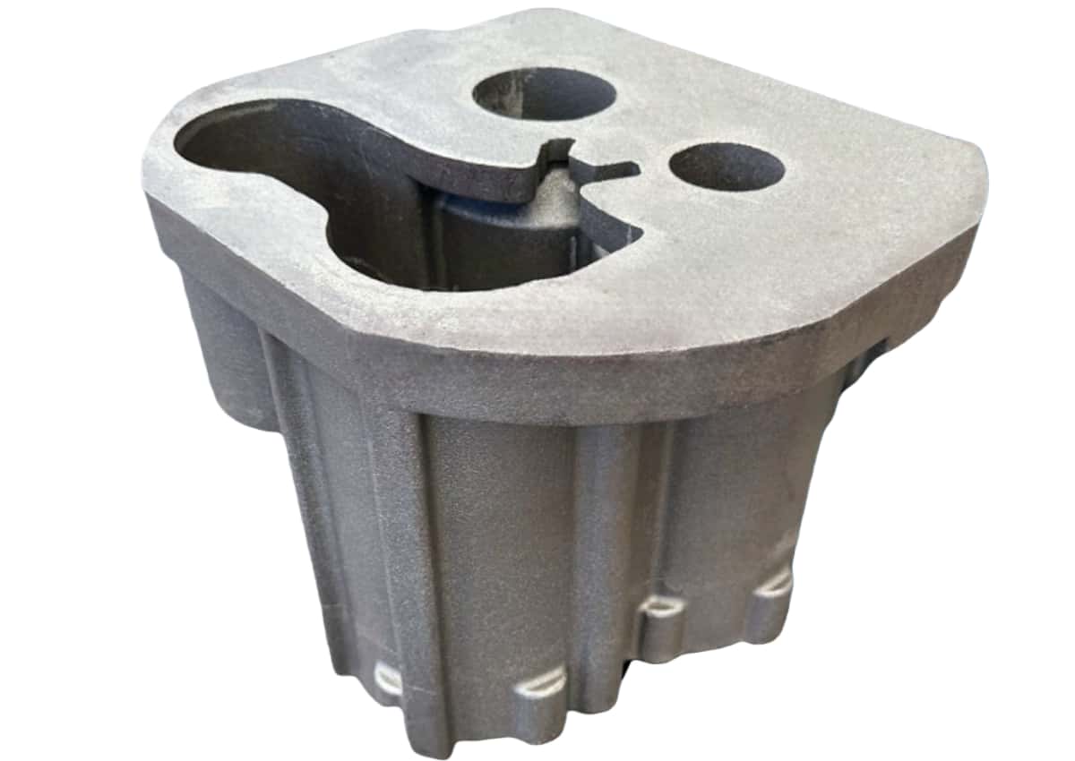 Coated sand process-manufactured bearing housing blanks